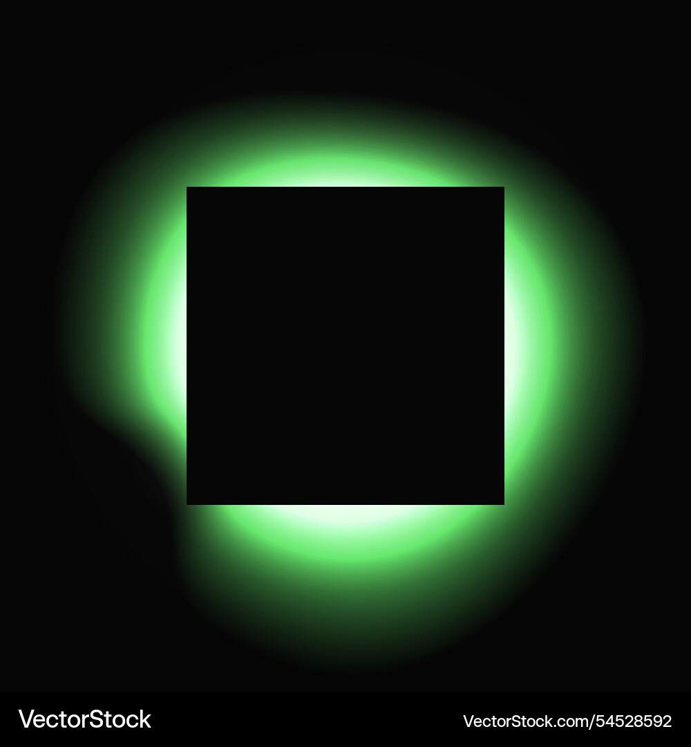 Square illuminate light frame with color gradient Square illuminate light frame with color gradient Vector Image
