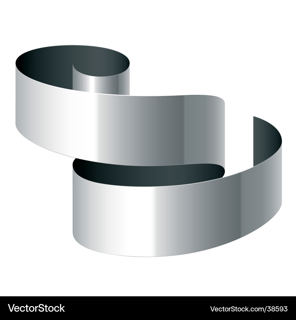 Elegant Curl Ribbon Vector Image
