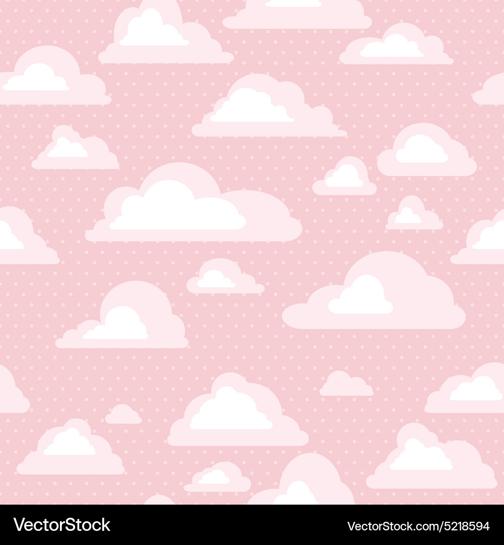 Cloudscape Seamless Pattern Vector Image