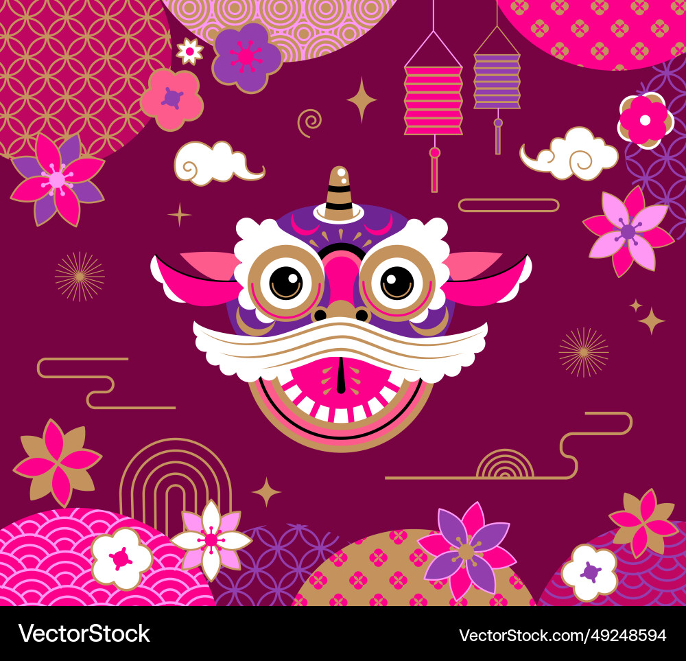 Happy chinese new year 2024 banner Happy chinese new year 2024 banner vector image