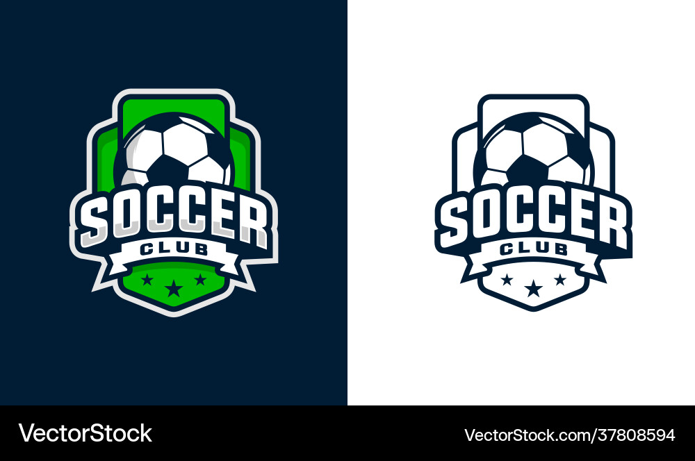 Soccer logo template Soccer logo template vector image