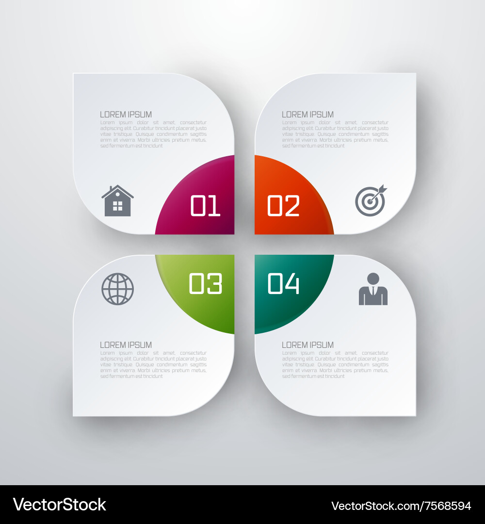 Template rectangles design on the grey background vector image