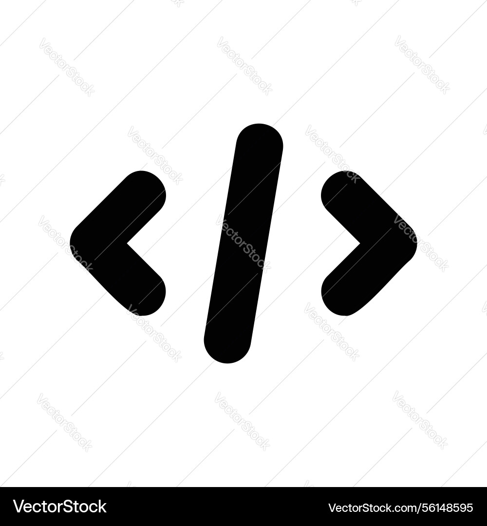 A clear graphic sign related to the theme coding Vector Image