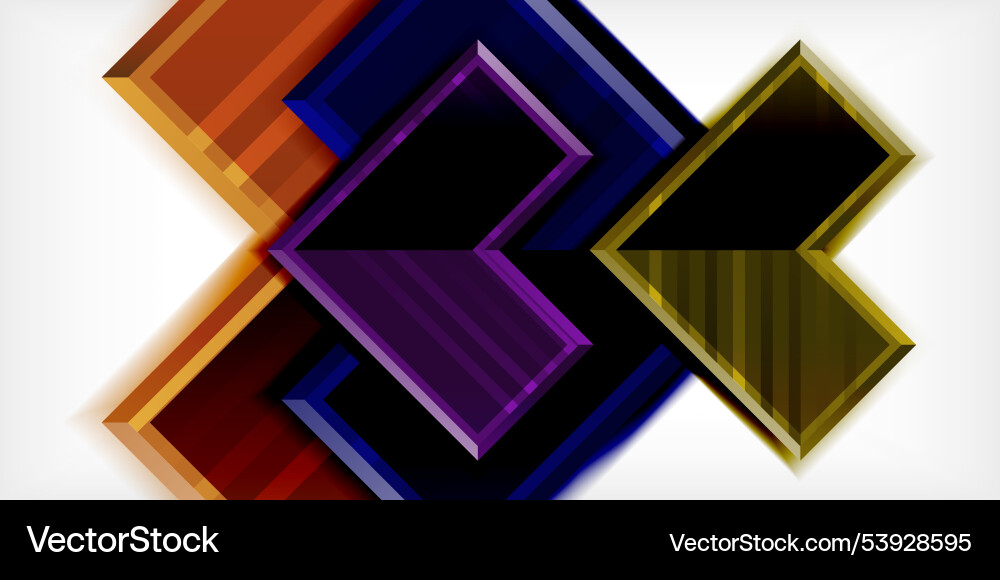 Arrow symbols created with 3d effects and line Arrow symbols created with 3d effects and line vector image