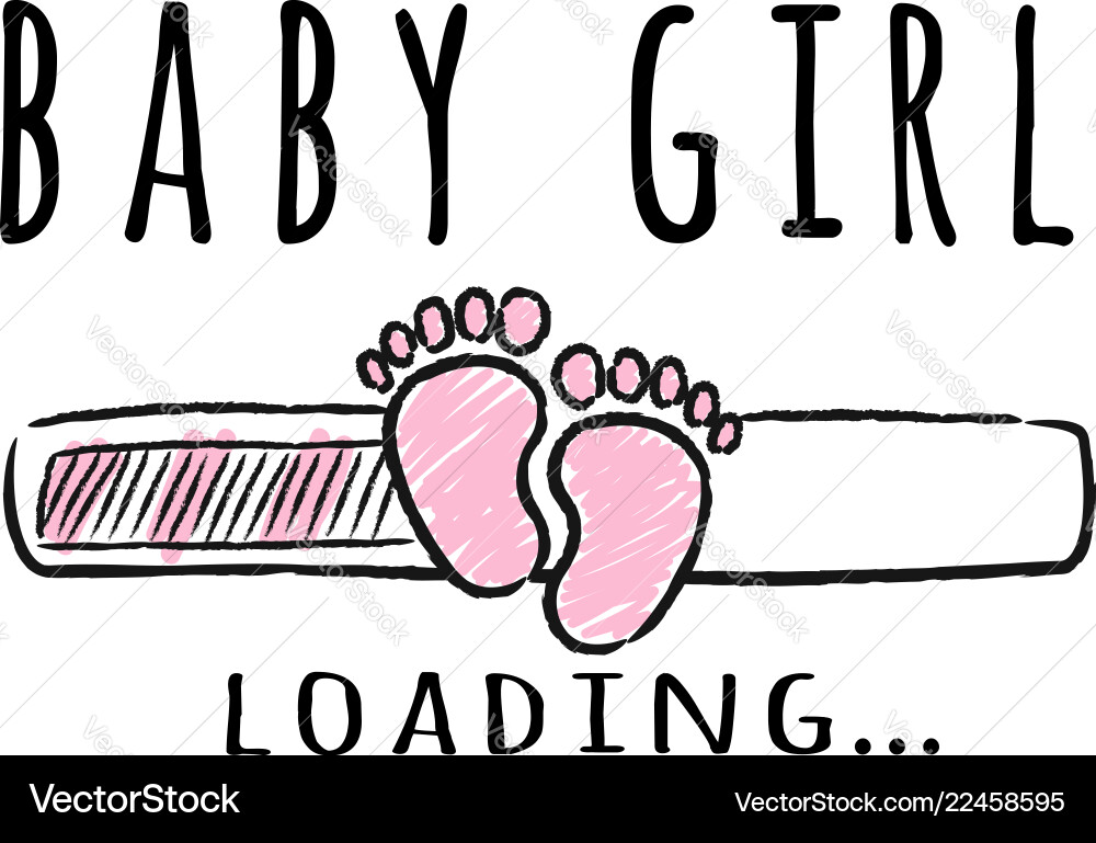 Baby Loading Progress Bar vector image