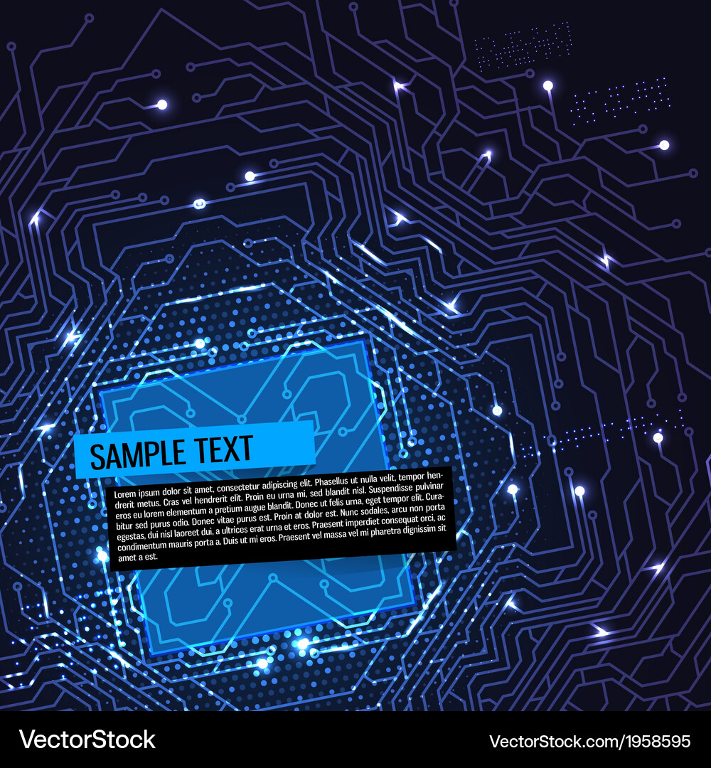 Computer circuit board Vector Image