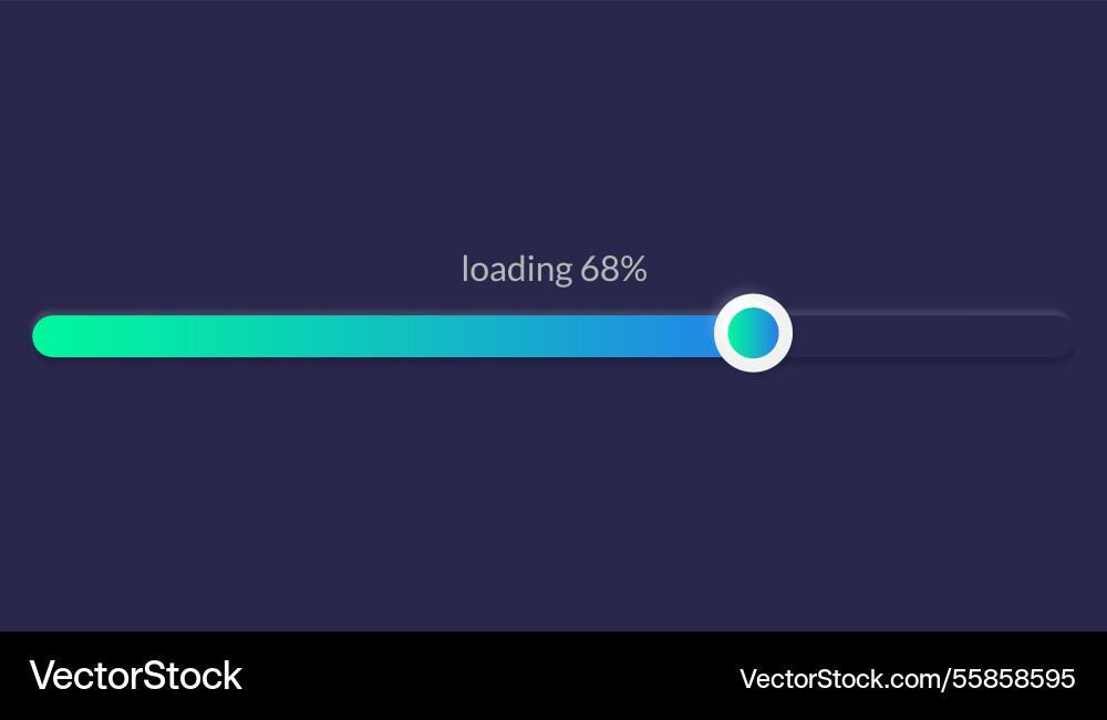 Progress load bar indicator of status download Progress load bar indicator of status download vector image