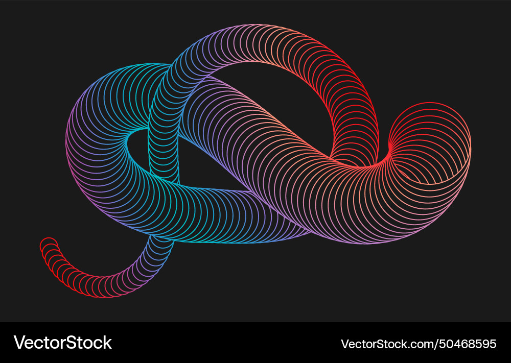 Spiral curved lines create a weave Spiral curved lines create a weave vector image
