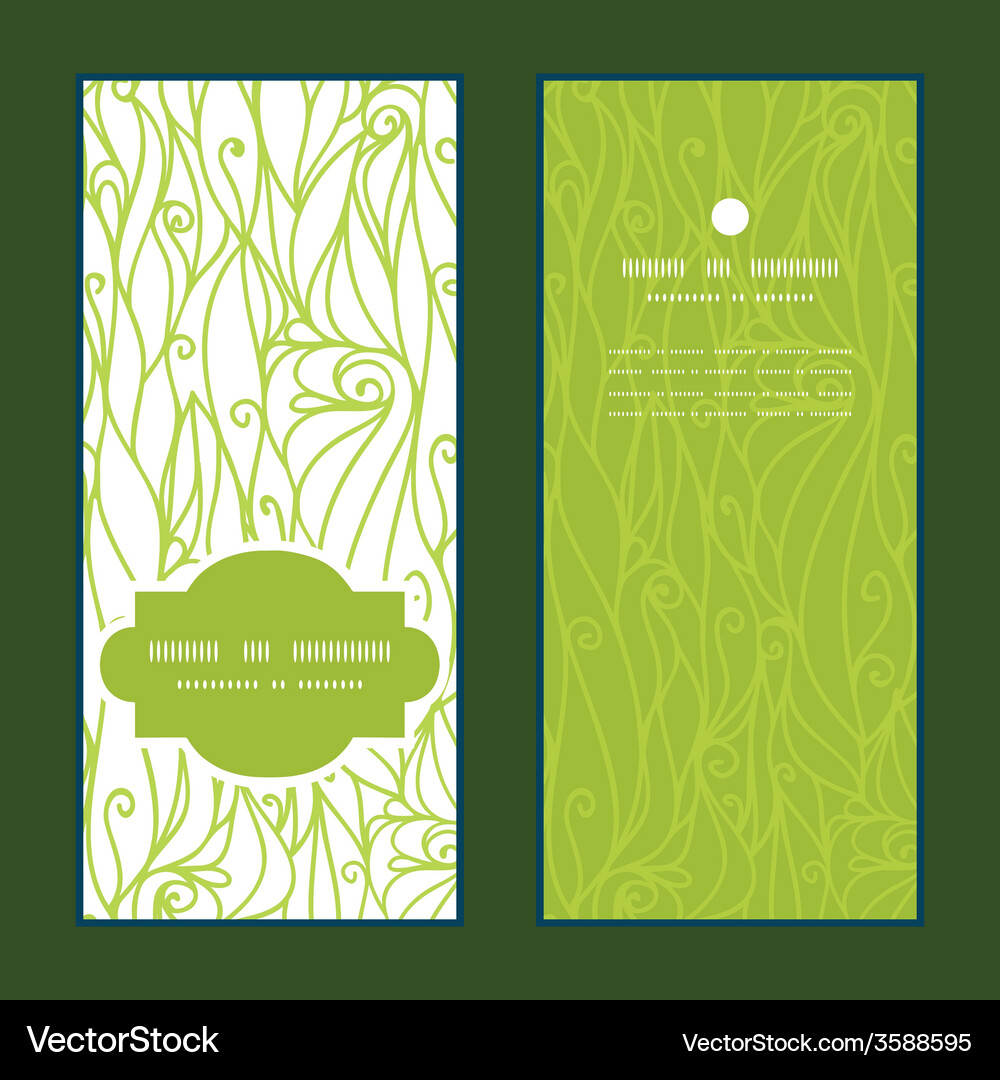 Swirls & Patterns - Vertical Frame Vector Image