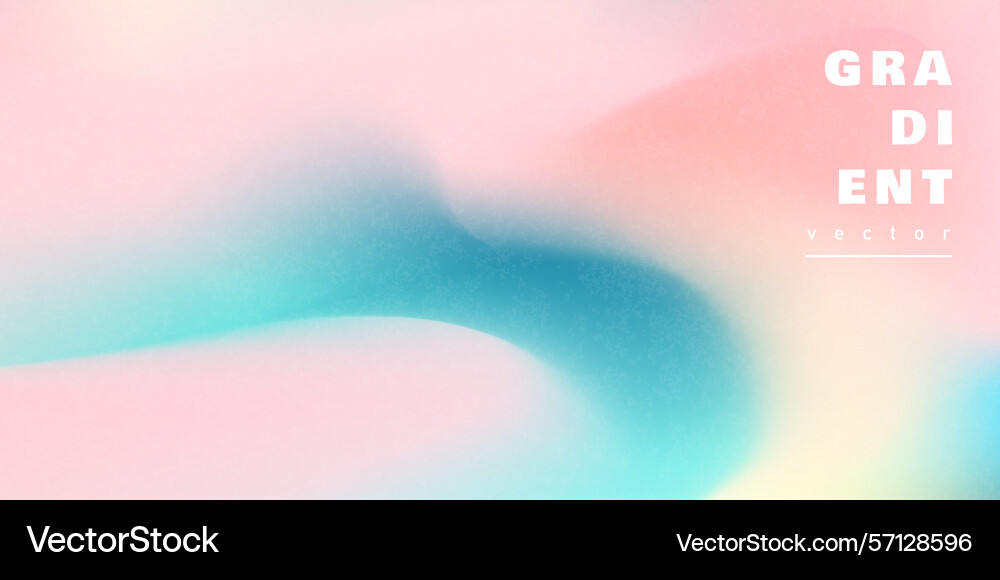 Abstract blurred gradient background with flowing Vector Image