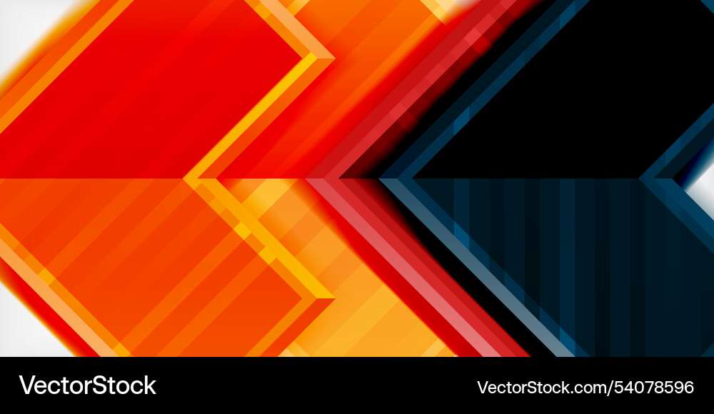 Arrow symbols created with 3d effects and line Vector Image