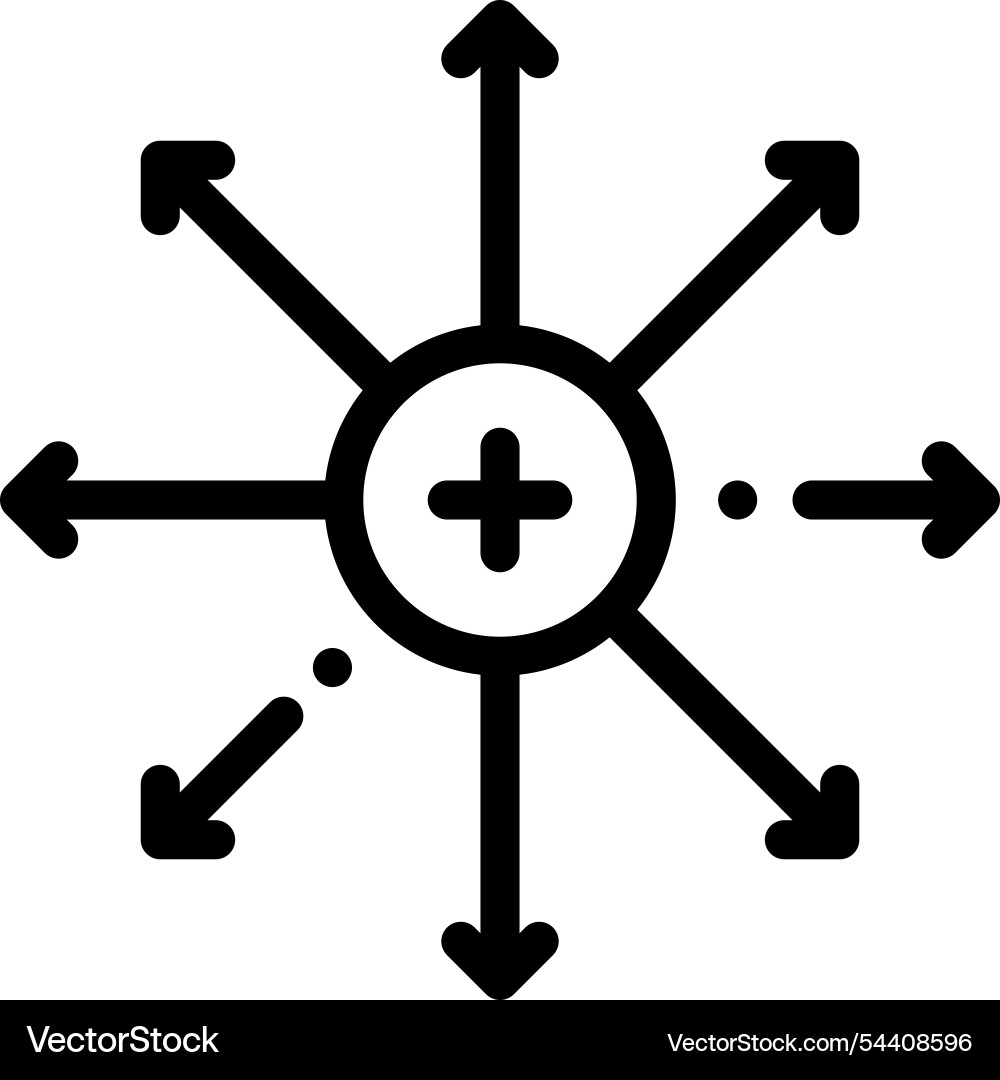 Iot icon thin linear style design isolated Iot icon thin linear style design isolated vector image