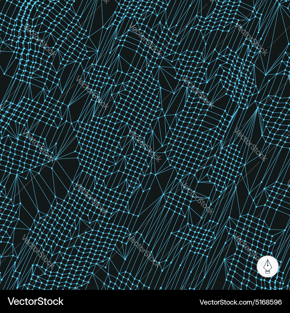 Network abstract background 3d technology Vector Image