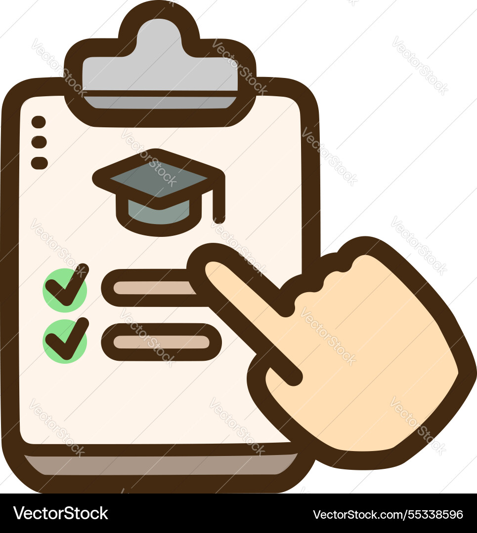 Study program - e-learning doodle art vector image