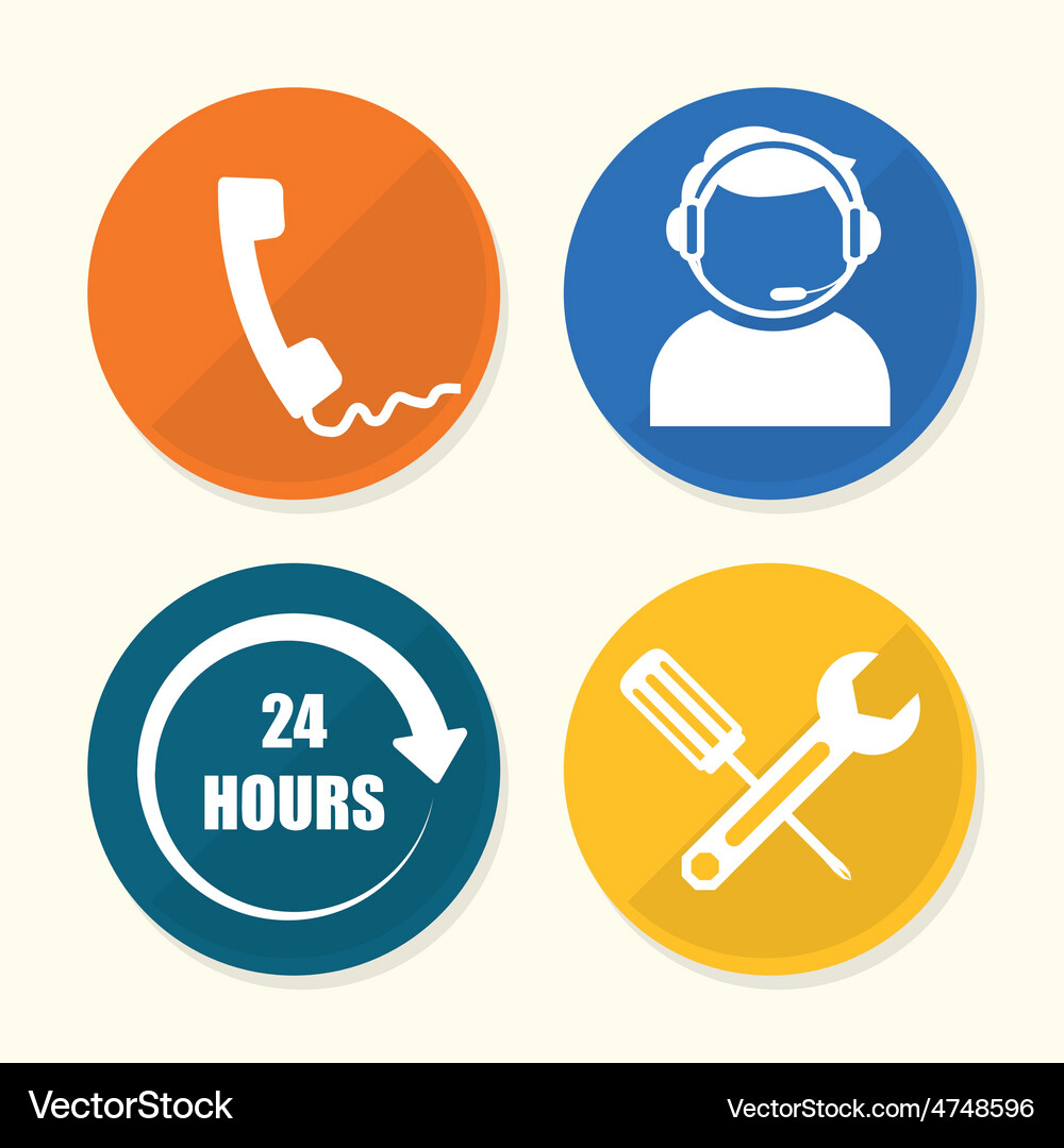 Technical service design Vector Image