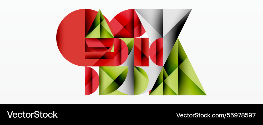 Abstract geometric design with intersecting Vector Image