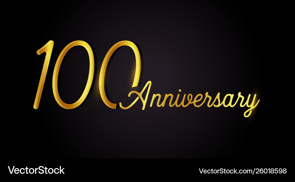 100 Jubiläum Logo Konzept 100 Jahre Geburtstag 100 Jubiläum Logo Konzept 100 Jahre Geburtstag vektorbild