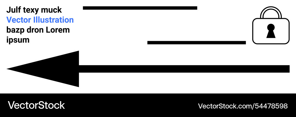 Arrow pointing forward with text elements Arrow pointing forward with text elements vector image