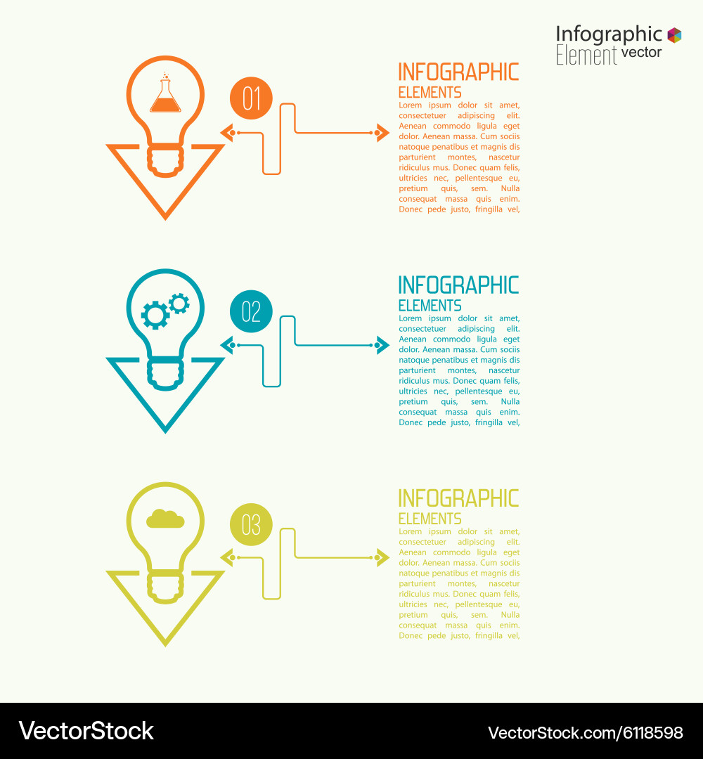Comparative chart with templates for presentation Vector Image