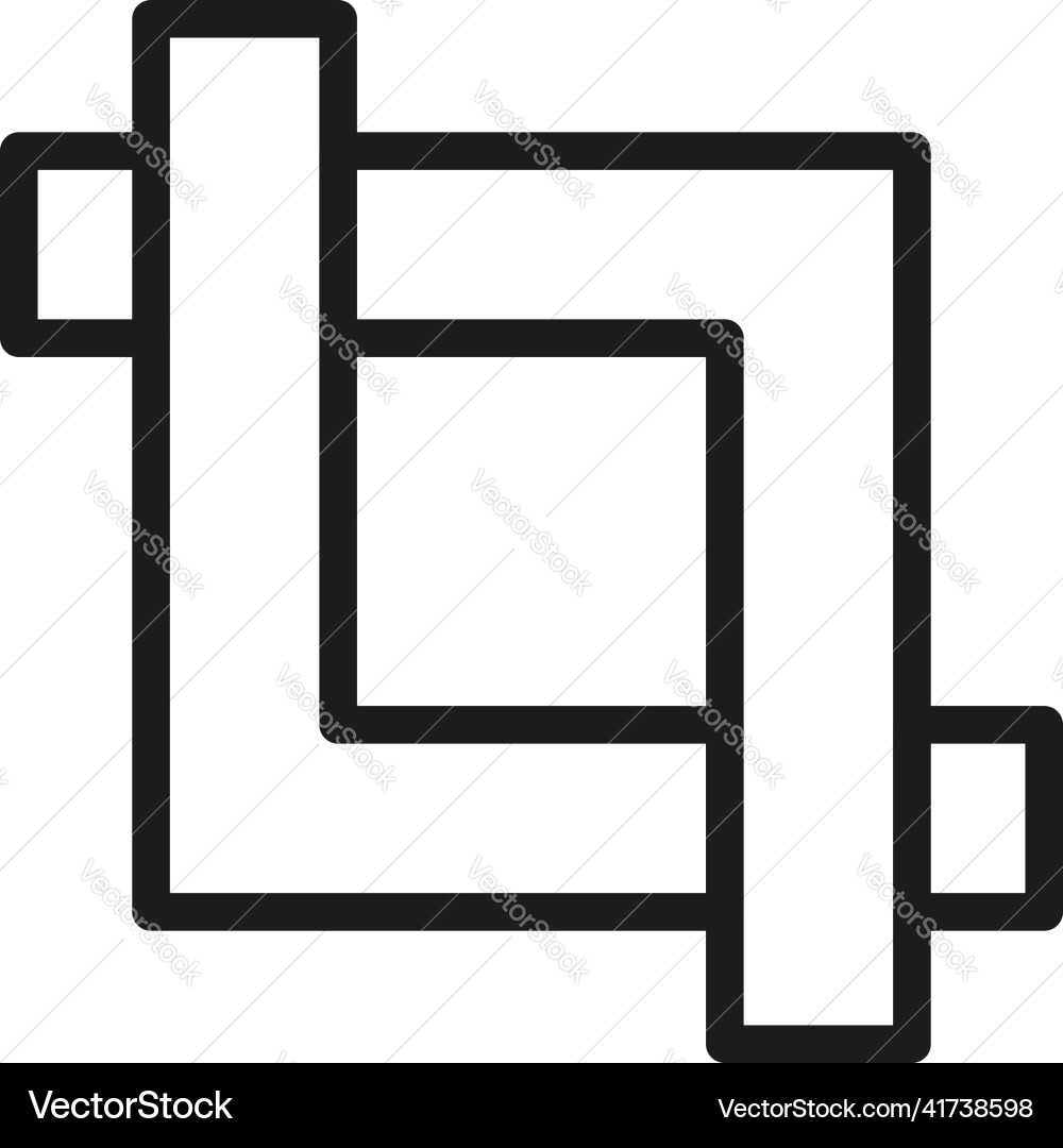 Digital scale icon outline edit tool Digital scale icon outline edit tool vector image