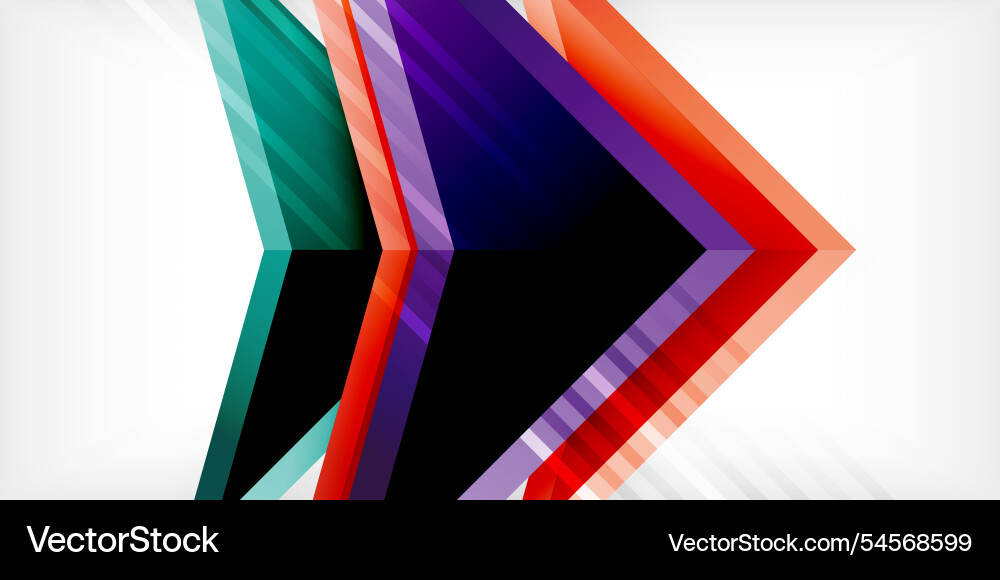 Arrows with 3d effect abstract background Arrows with 3d effect abstract background vector image