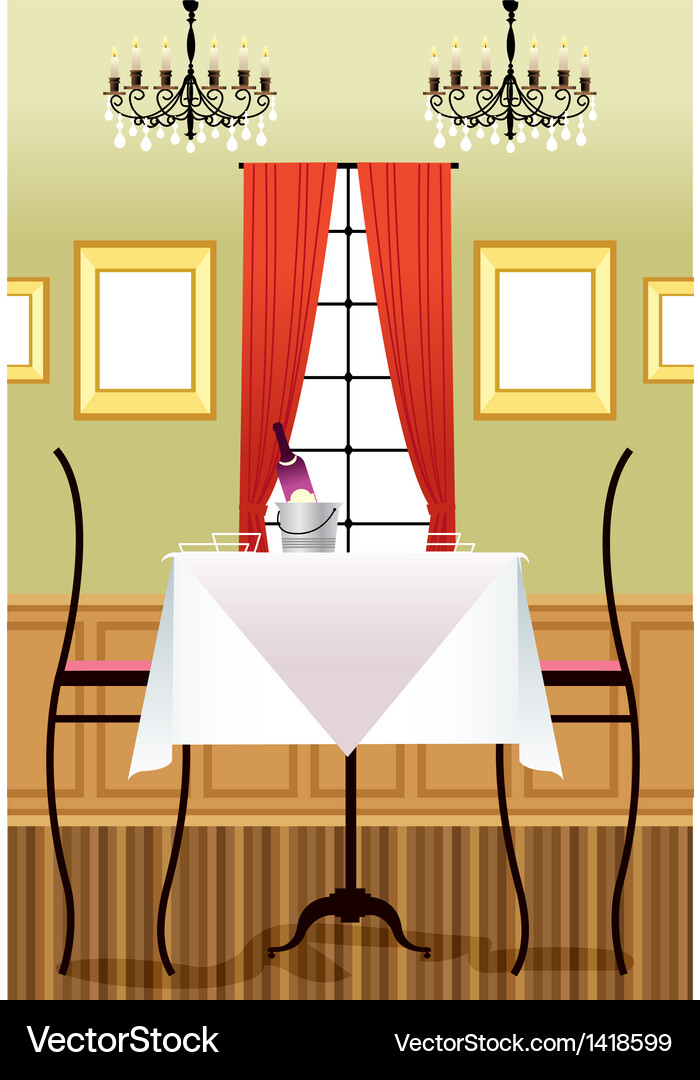 Fancy restaurant background Vector Image
