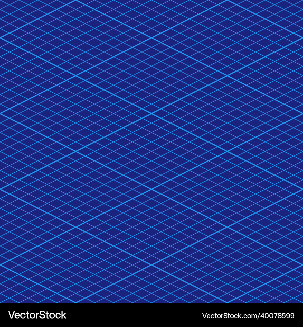 Isometric grid paper seamless pattern square Isometric grid paper seamless pattern square vector image