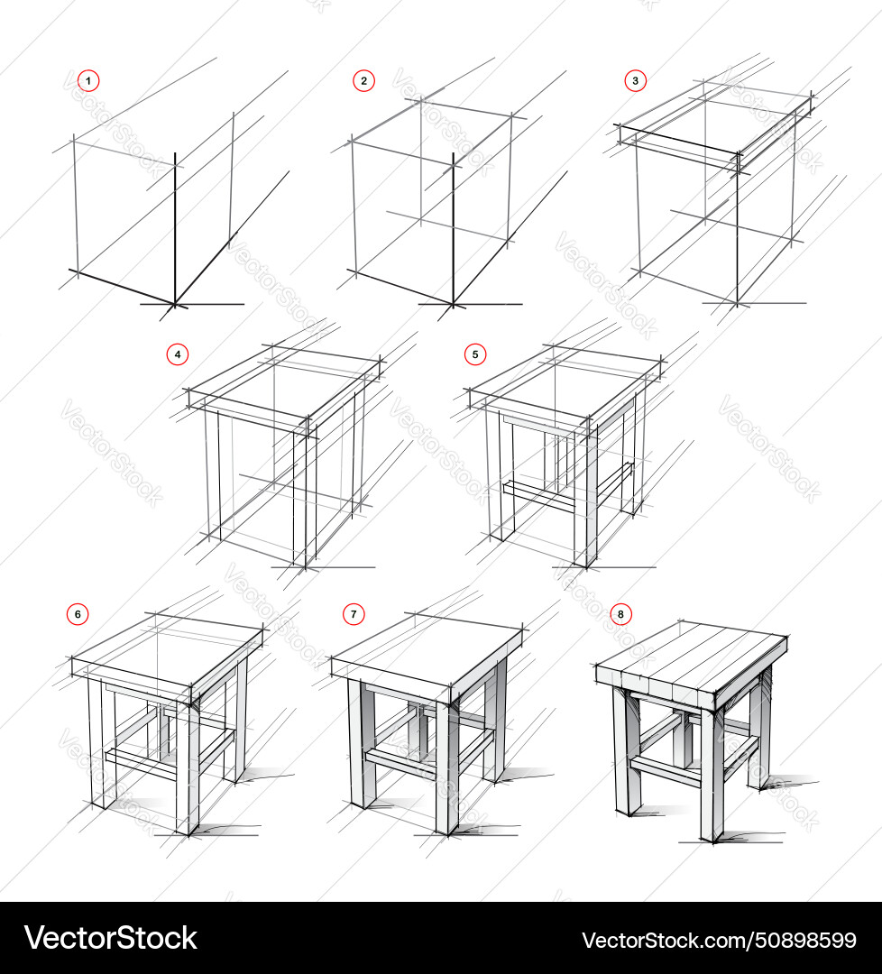 Page shows how to learn draw from life sketch Page shows how to learn draw from life sketch vector image