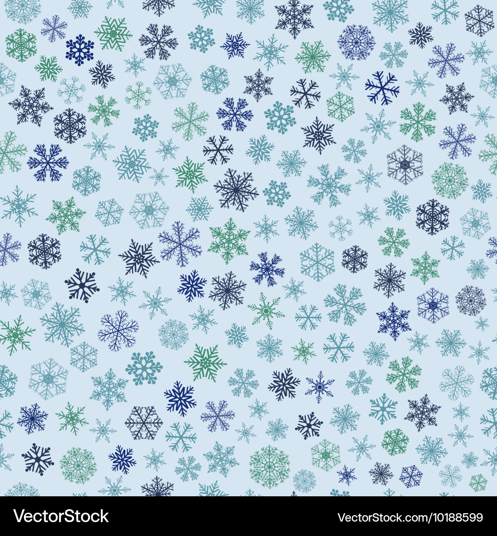 Winter Snowflake Pattern vector image