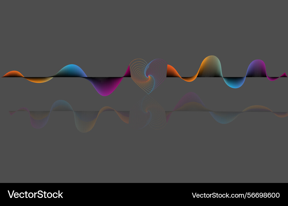 Abstract gradient motion wave line Abstract gradient motion wave line Vector Image
