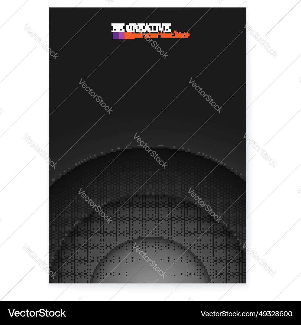 Abstract poster with round multi layered shape Abstract poster with round multi layered shape vector image