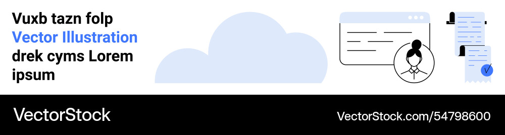 Based cloud computing and digital Vector Image