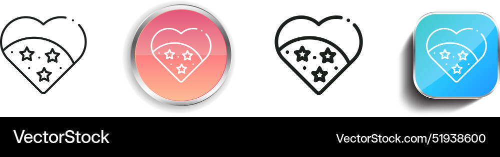 Brazil icon thin linear regular and button style vector image