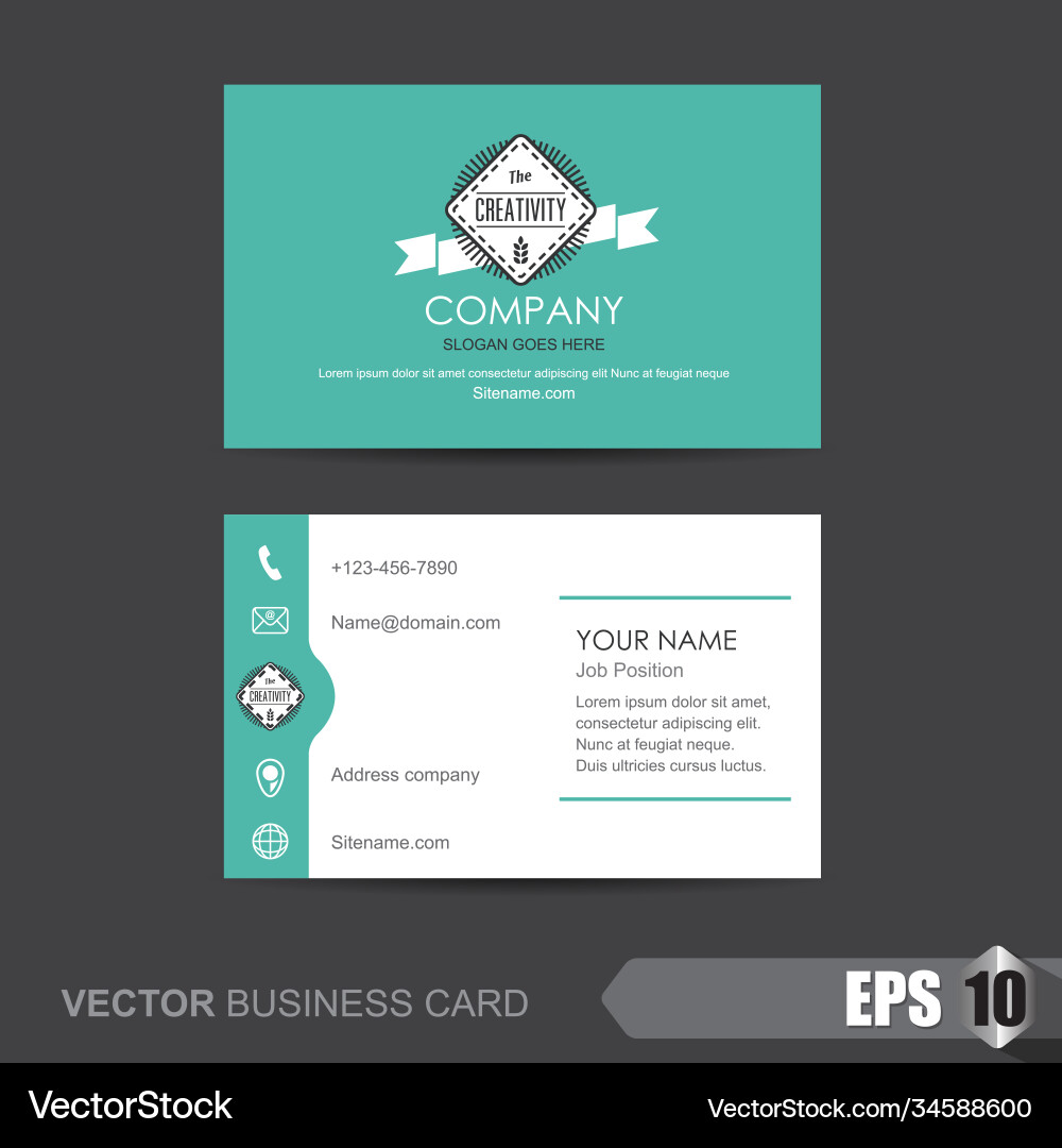 Business Card Pattern - Modern vector image