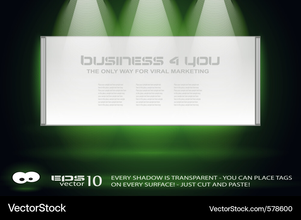 Modern White Background with Text Space Vector Image