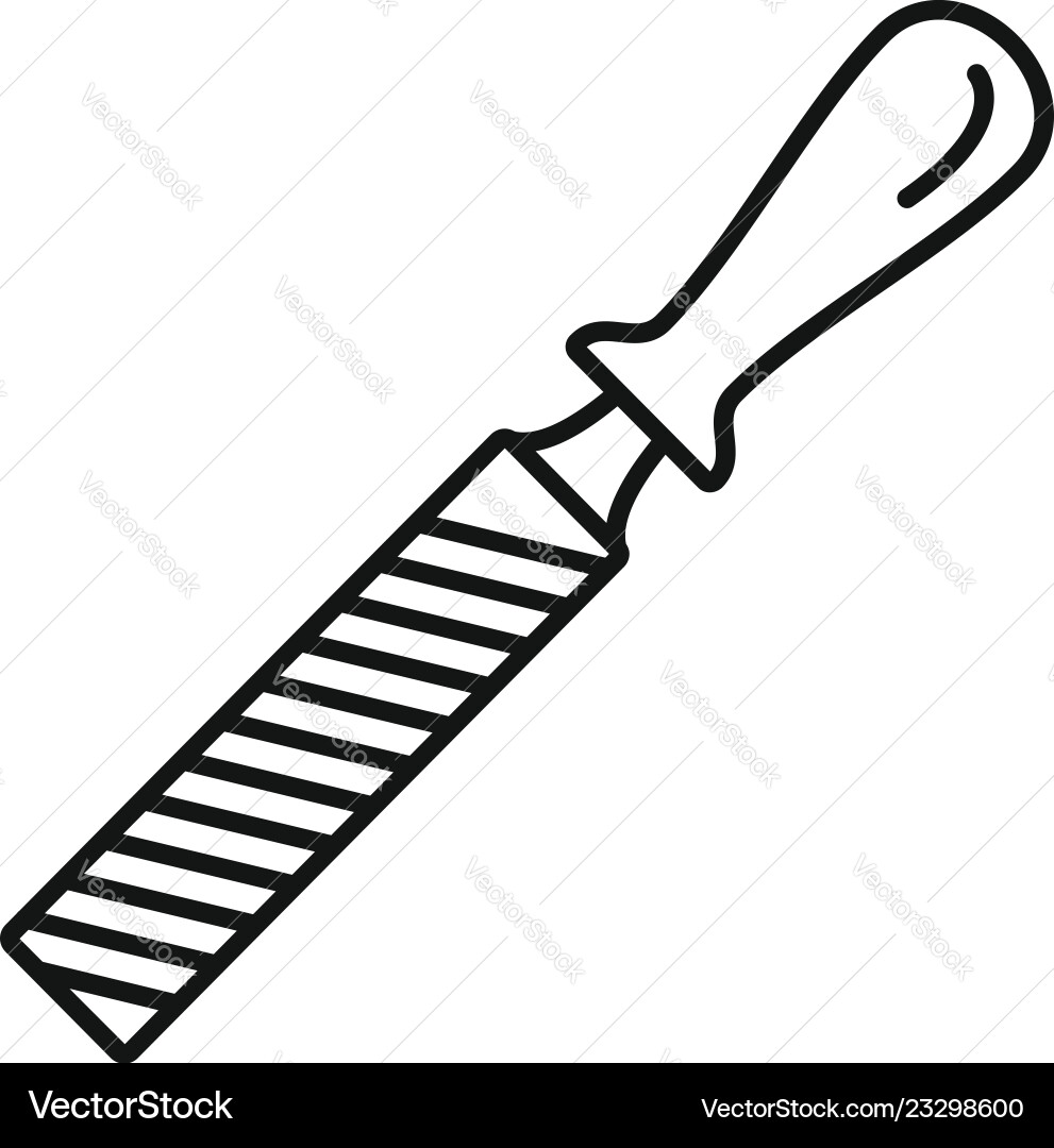 Rasp file tool icon outline style Rasp file tool icon outline style vector image