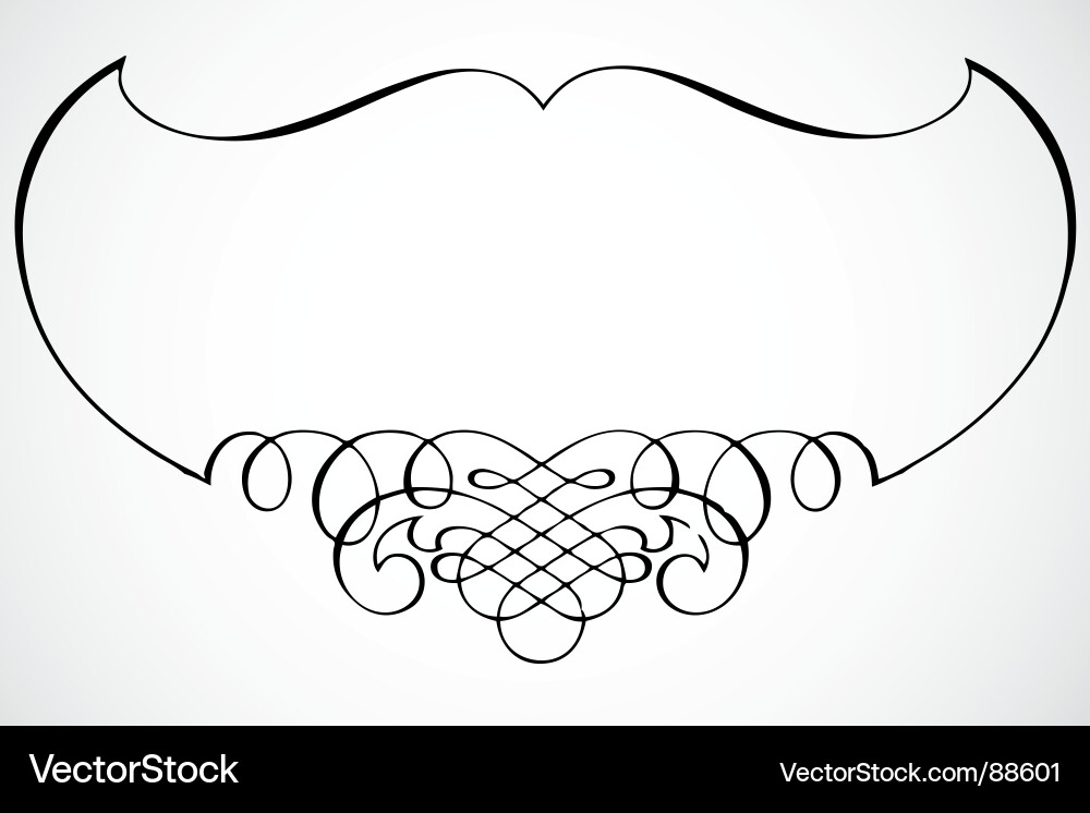 Elegant Script Frame vector image