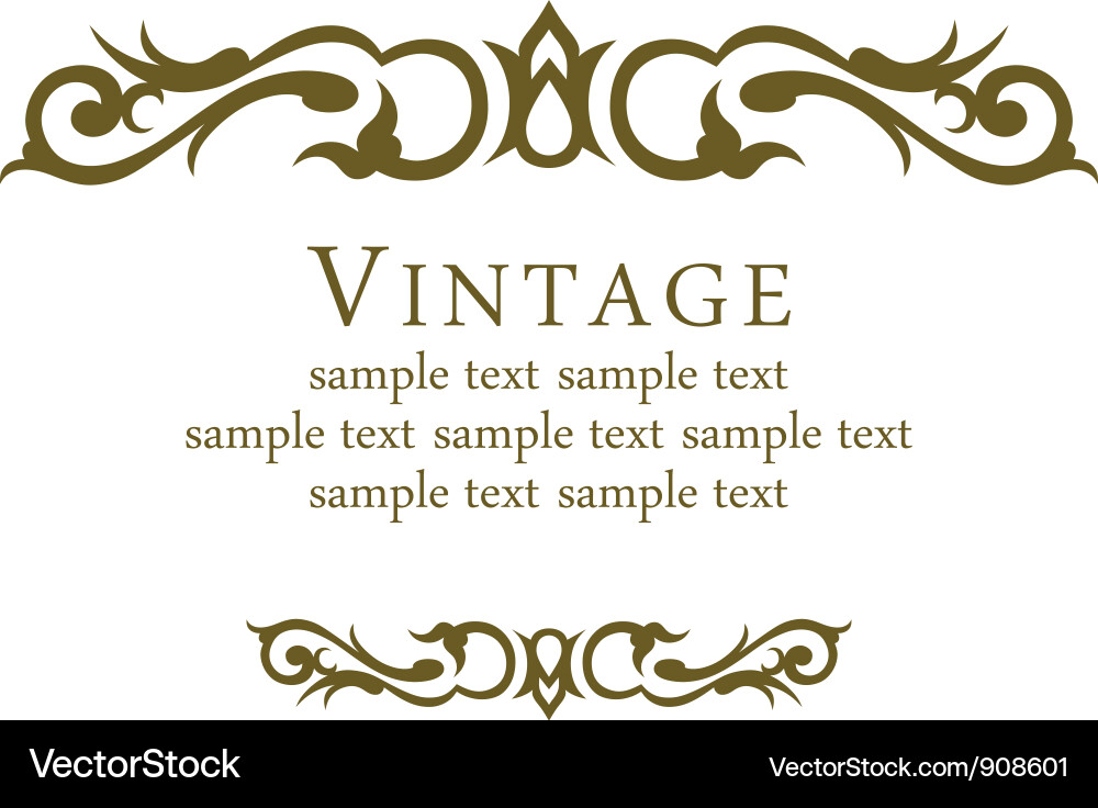 Ornate Frame Decoration vector image