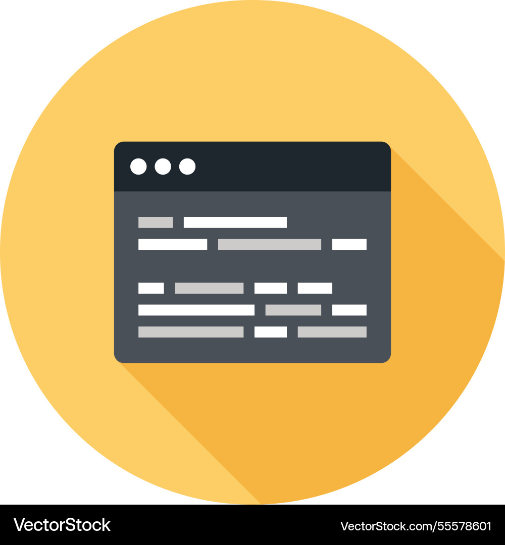 Programm Kodierung flaches Web-Icon-Konzept Programm Kodierung flaches Web-Icon-Konzept vektorbild