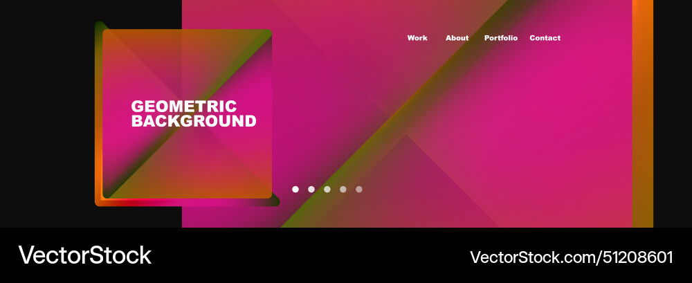 Triangle minimal web site page background design Vector Image