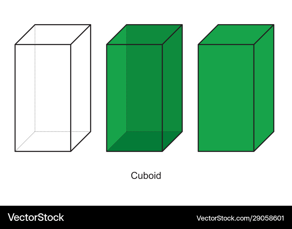 Wireframe 3D Geometry Model Vector Image