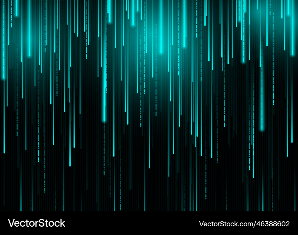 A bright blue beam moves down vector image