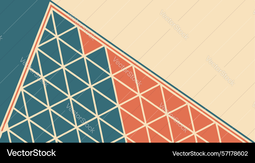 Abstract geometric triangle pattern design vector image