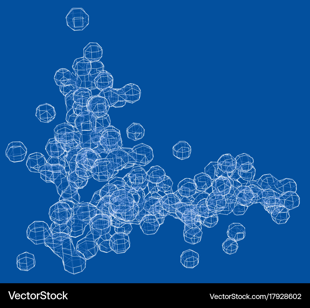 Abstract geometry shape blobes or spheres Vector Image