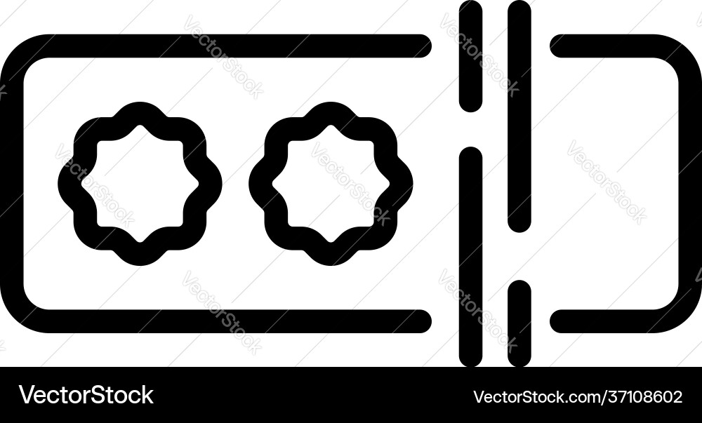 Access password icon outline style Access password icon outline style vector image