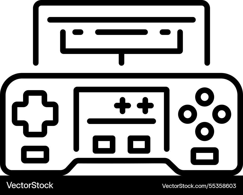 Console device Vector Image