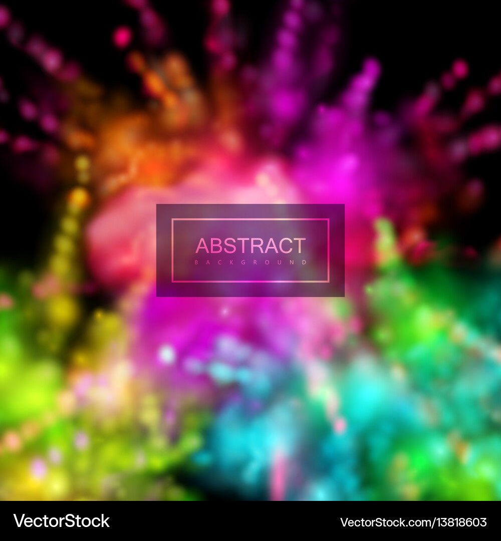 Paint powder smoky explosion Paint powder smoky explosion vector image
