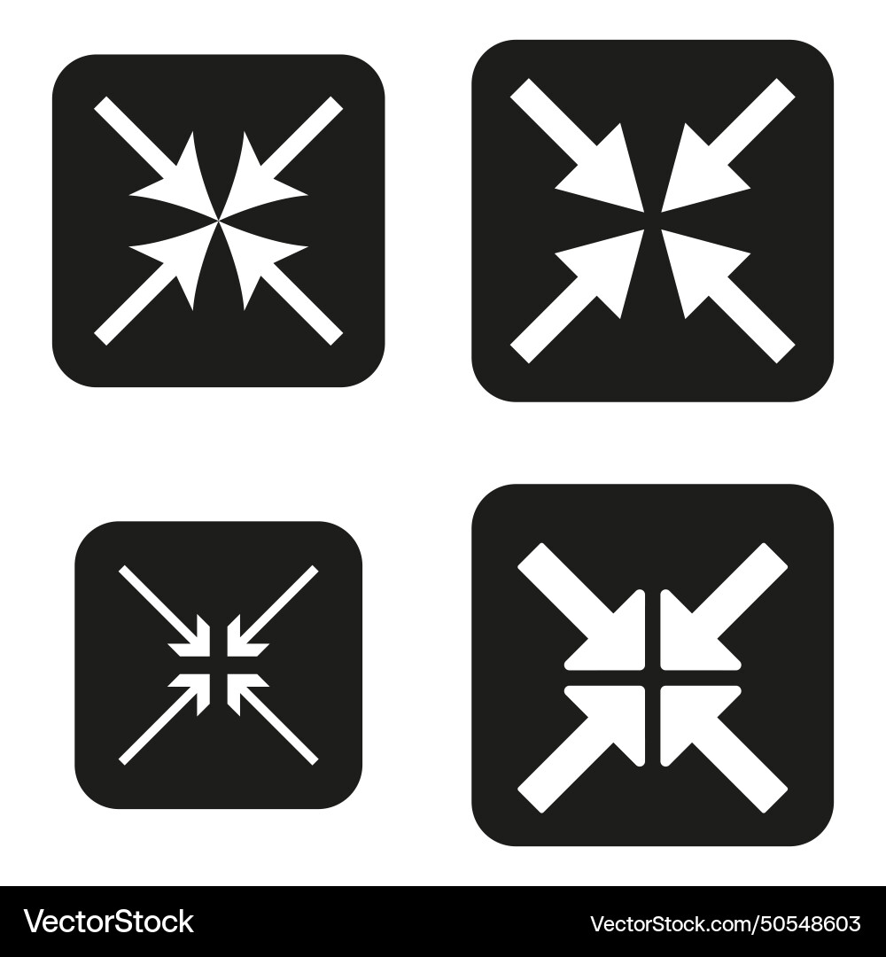 Star patterns in squares abstract design icons Star patterns in squares abstract design icons vector image