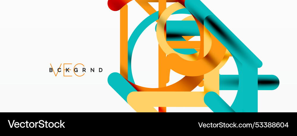 Abstract background circles and colorful round Vector Image