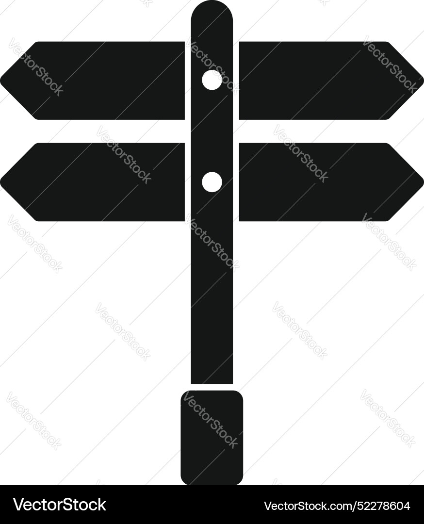 Blank wooden direction signpost pointing different
